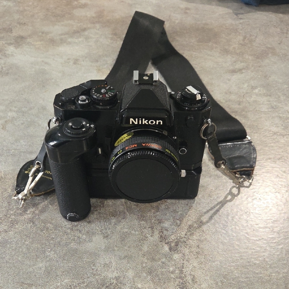 Nikon Black Film Photography Camera Robust Design